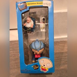 Family Guy Christmas Ornament Set 3 Piece Miniature Kurt S Adler